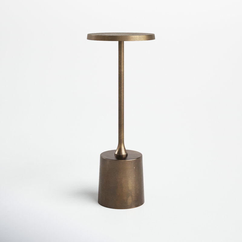 Element End Table, Brass Gold