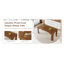 Ensemble de table de salle à manger en noyer avec chaises en tissu Tech - Meuble de cuisine moderne extensible de 71 po pour la maison-1616684622-1616684623