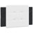 vidaXL Bed Frame with LED without Mattress Zadar Black and White 90x190 cm