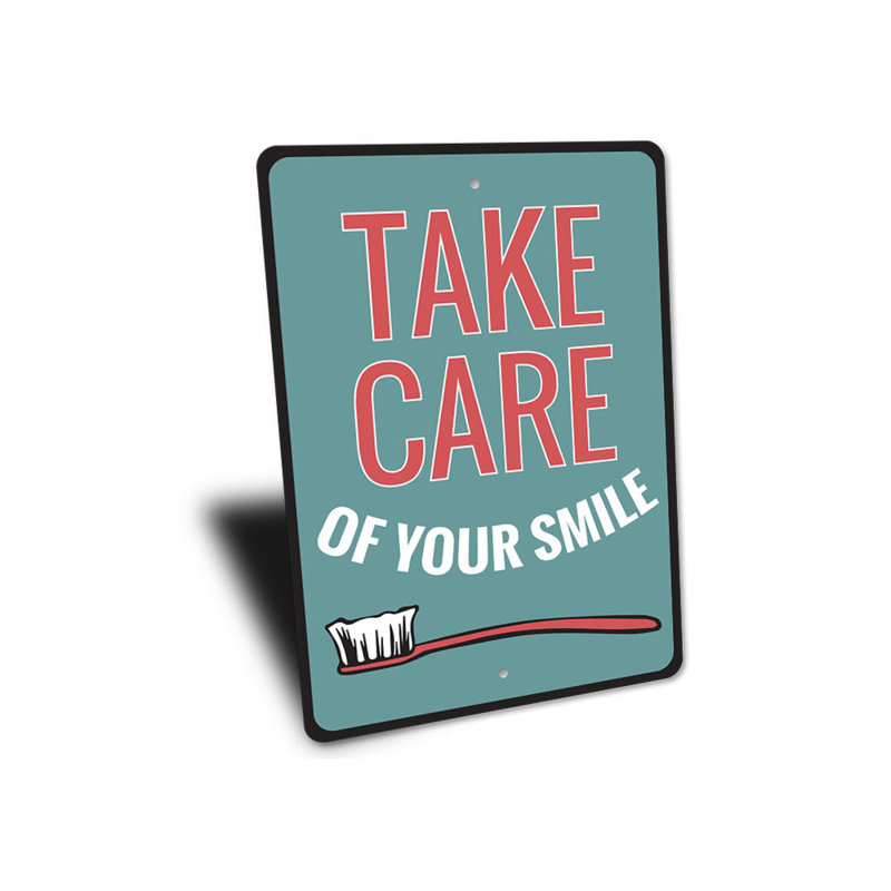 Plaque en aluminium Smile, H 18 po x l 12 po x P 0,06 po