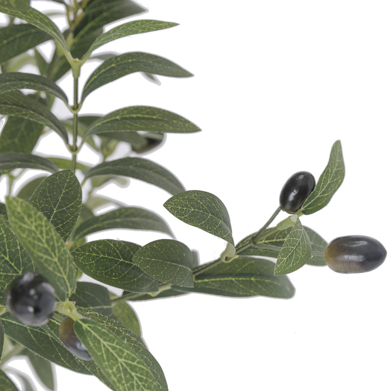 67 po. Olive artificielle 67 po dans un pot à fleurs en résine