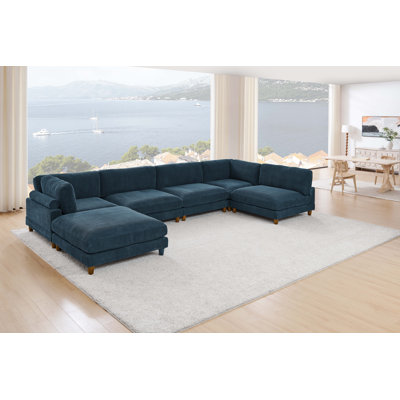 Espinosa Corduroy Sectional Symmetrical
