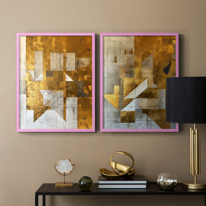 ABSTRACT Series CXV - reproduction encadrée de qualité supérieure - prête à être accrochée - aucun clou requis - aucun clou requis