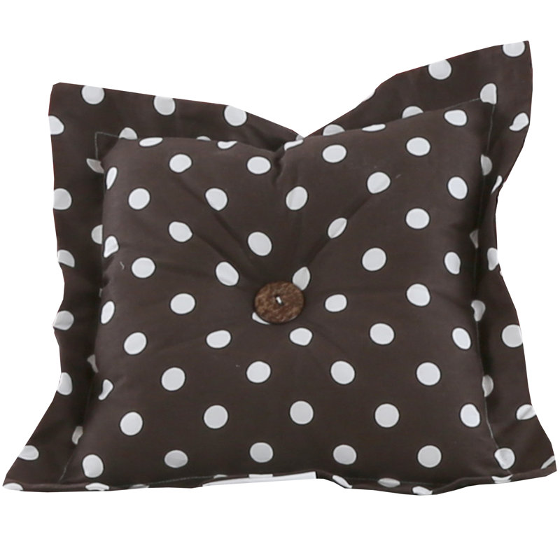 Houndstooth Cotton Throw Pillow