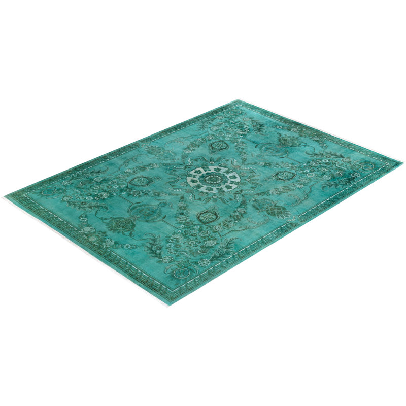 Overyed One-of-a-Kind Rectangle 8'3" X 11'5" Hand Knotted Area Rug
