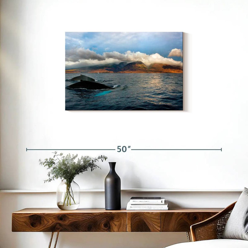 Hannes Maui Humpback Whales, 20" H x 30" W