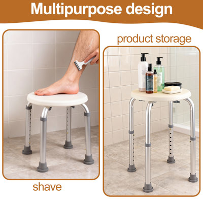 300 lbs Height Adjustable Shower Stool