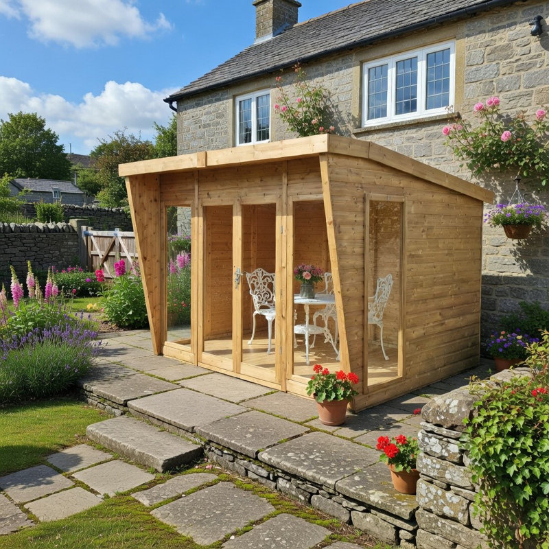 Xzavier 10 x 8 Ft Shiplap Summer House, No