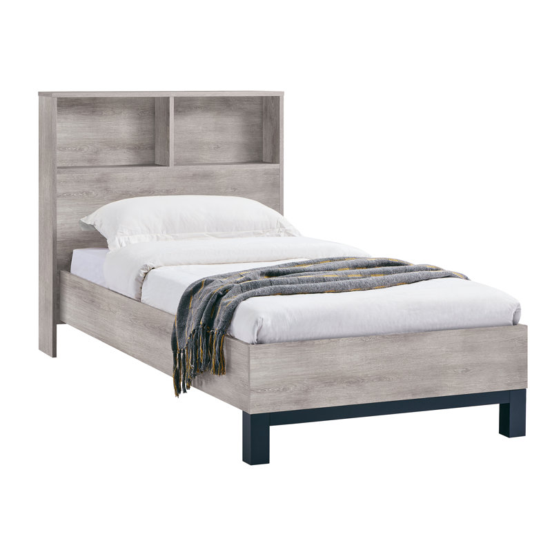 Yonkers Storage Bed, Single (3'), Grey