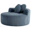 Petit canapé-lit modulaire rond en nuage, sans assemblage requis, avec coussins pour le salon-1382629105