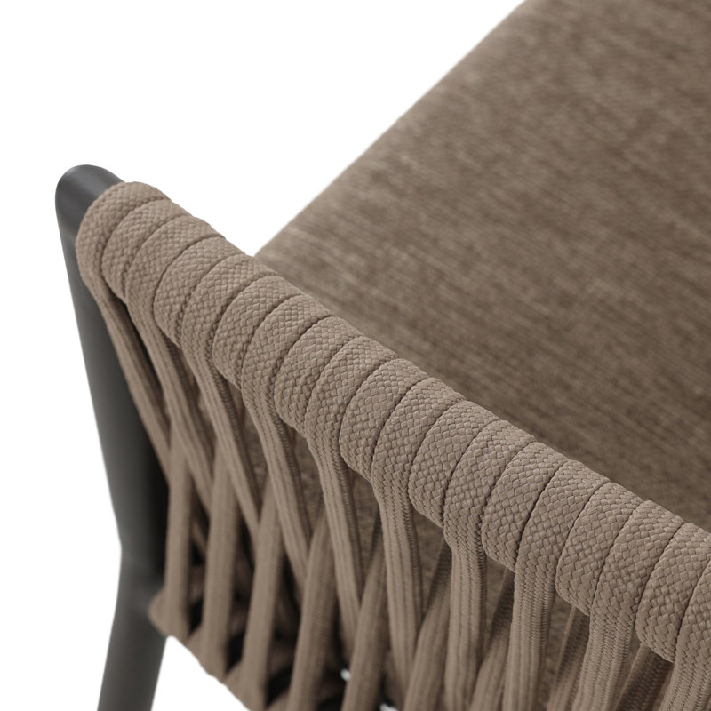 Porto Outdoor Dining Armchair, Ellor Brown, Bronze