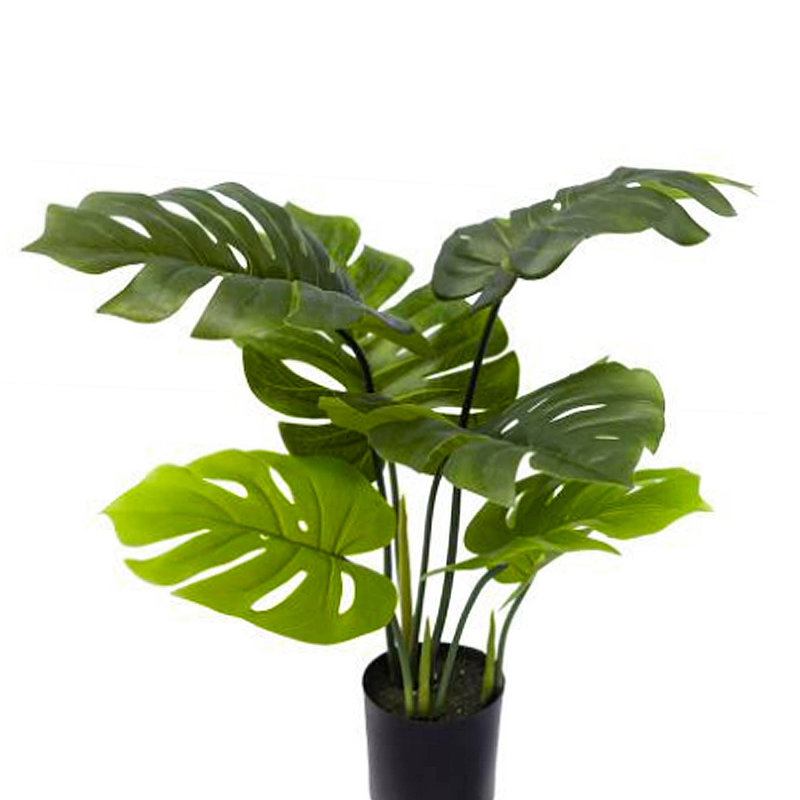 Artificial Split Leaf Philodendron Monstera Plant in Pot, 24" H x 27" W x 22" D