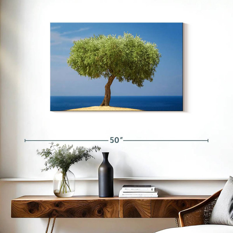 Harnek Single Olive Tree, 24" H x 36" W