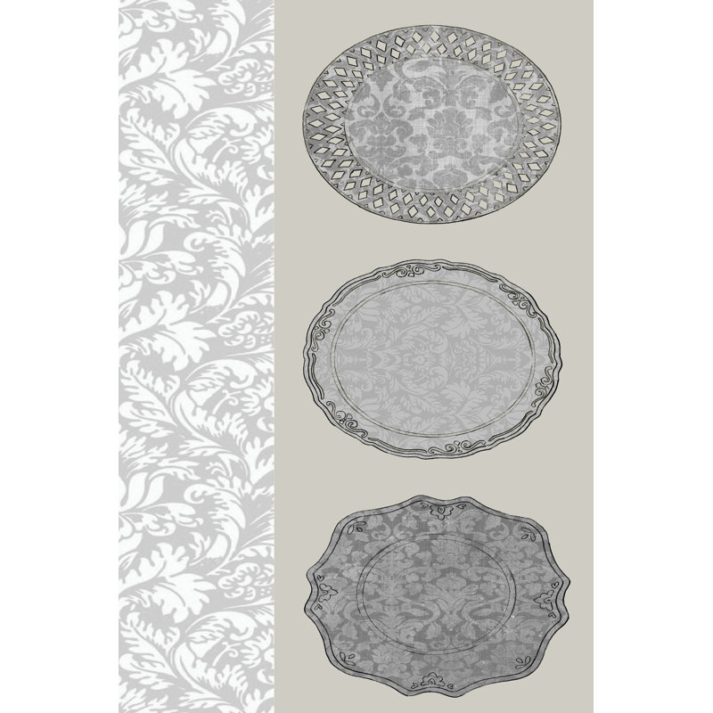 Linear Tableware I - Wrapped Canvas Print, 46cm H x 30cm W