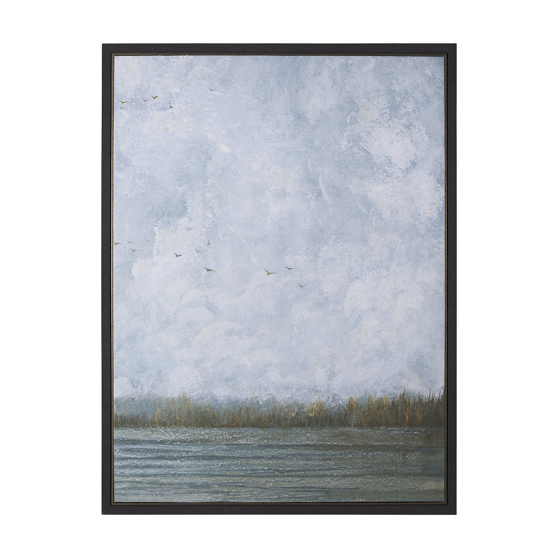 Spring Is Coming II By  Studio A Hand Embellished Textured Framed Canvas