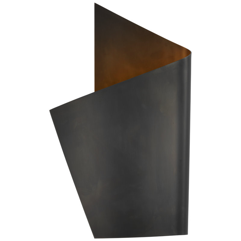 Kelly Wearstler Piel Left Wrapped Sconce, Bronze