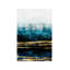Aqua Reflections with Gold 1 Piece Wall Art on Canvas-235446014-262305556