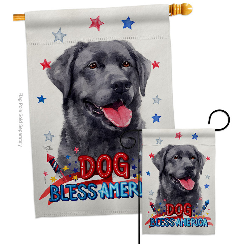 Double Sided 40 in. H x 28 in. W Polyester Animal House Flag