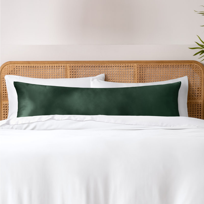 Rayon from Bamboo Body Pillowcase, Forest Green