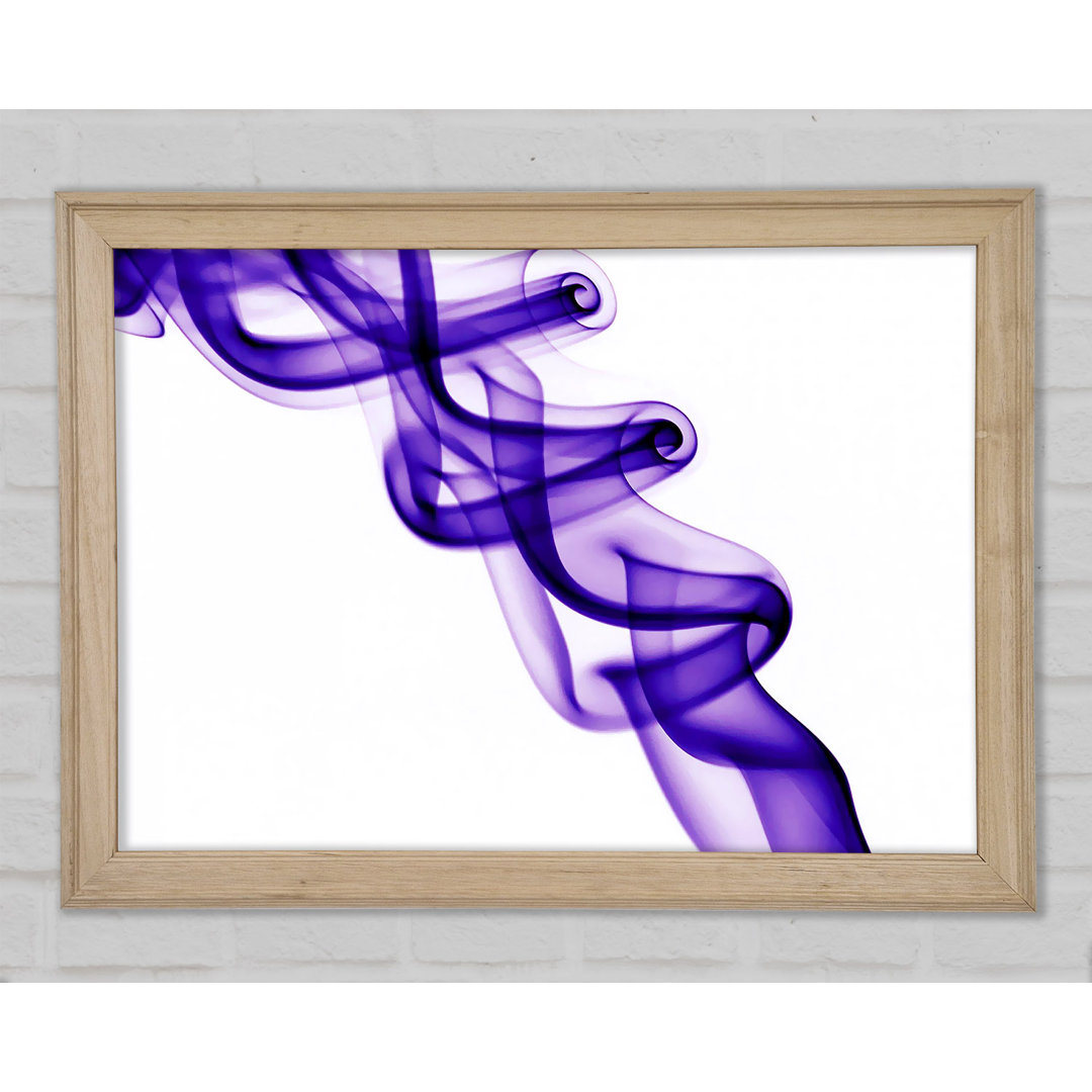 Gerahmtes Leinwandbild Purple Smoke