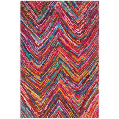 Tapis multicolore touffeté à la main Barnes