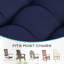  Coussin de chaise berçante touffeté, ensemble de 2-1490065472