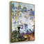 «The Europe Bridge Saint Lazare Station in Paris» par Claude Monet, reproduction sur toile flottante 3 pièces-1274793411-1274793408