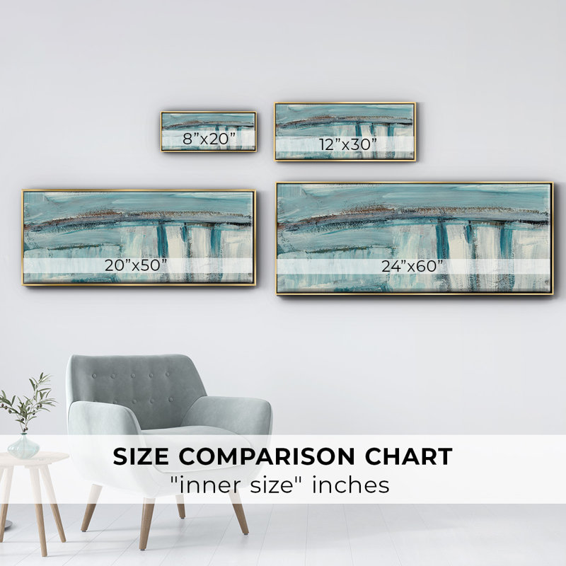 Acqua I- Framed Canvas