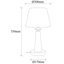 Lampe de table antique 21,65 po Pomfret-1995965645