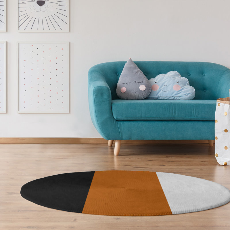 Chenille Indoor Rug, Round 5'