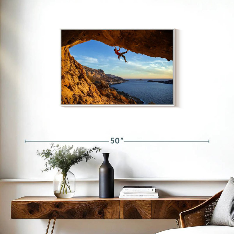 Escalade libre, Cadre flottant blanc, 31 po x 21 po