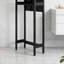 Armoire de rangement pour salle de bain moderne avec dessus de toilette moderne avec tablette ouverte