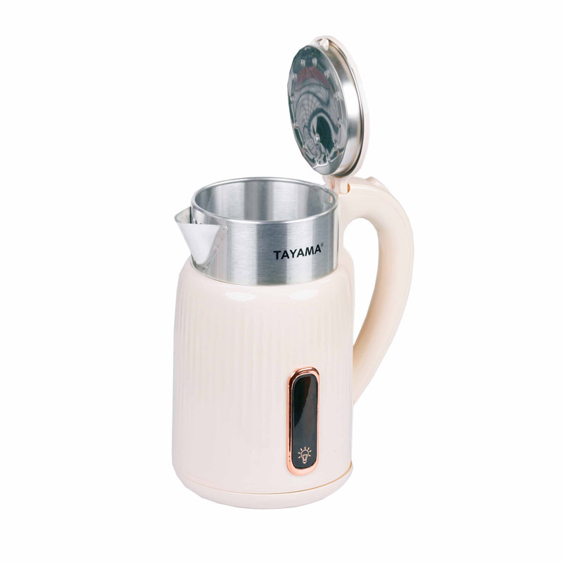 Bouilloire électrique en acier inoxydable 1,7 l Tayama Cool Touch