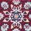 Tapis oriental bourgogne / ivoire Barcus-1168039217