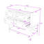 Ensemble de meuble-lavabo élégant en bois 36 po avec lavabo en céramique Chiharu-1121444073