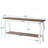 70.9" Vintage French Console Table - Extra Long Sofa Table Behind Couch W/ 2 Shelves