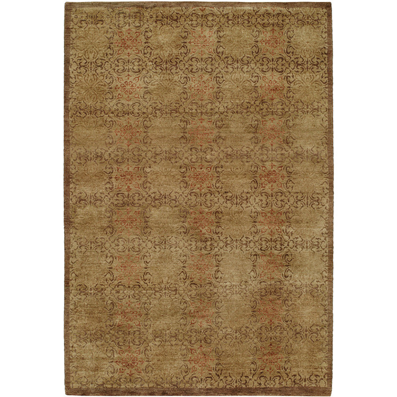 Otani Wool Damask Indoor Rug, Rectangle 2' x 3'