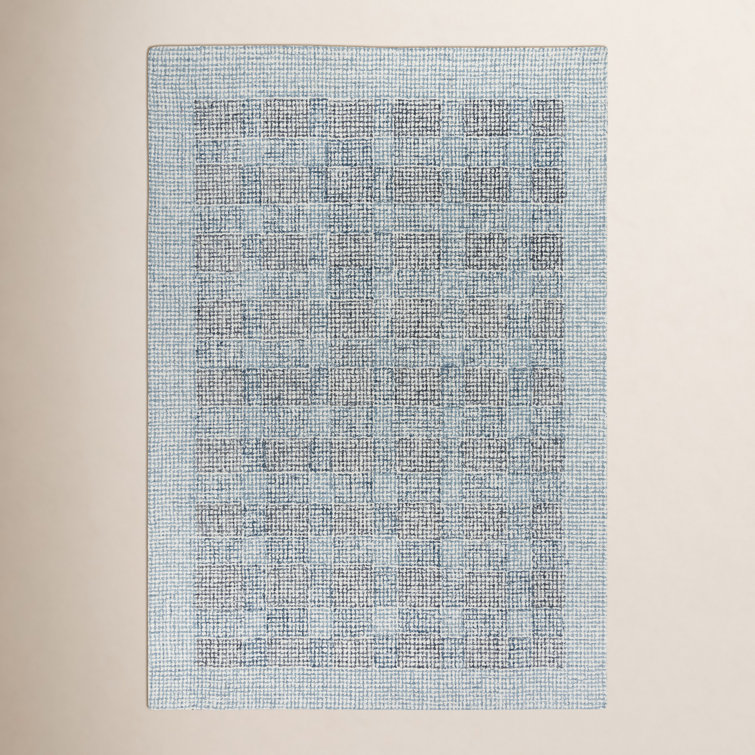 Holland Handmade Wool Blue Rug