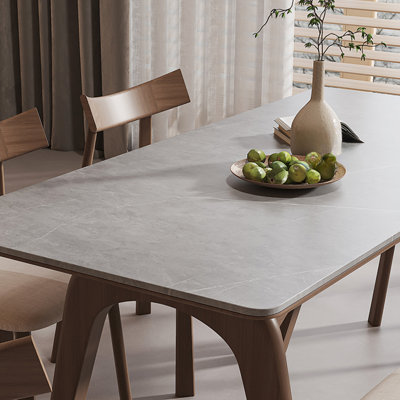 Small rectangular family dining table set
