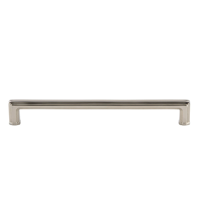 Poignée en laiton 8 po Grandeur Carré, Nickel poli, 8"