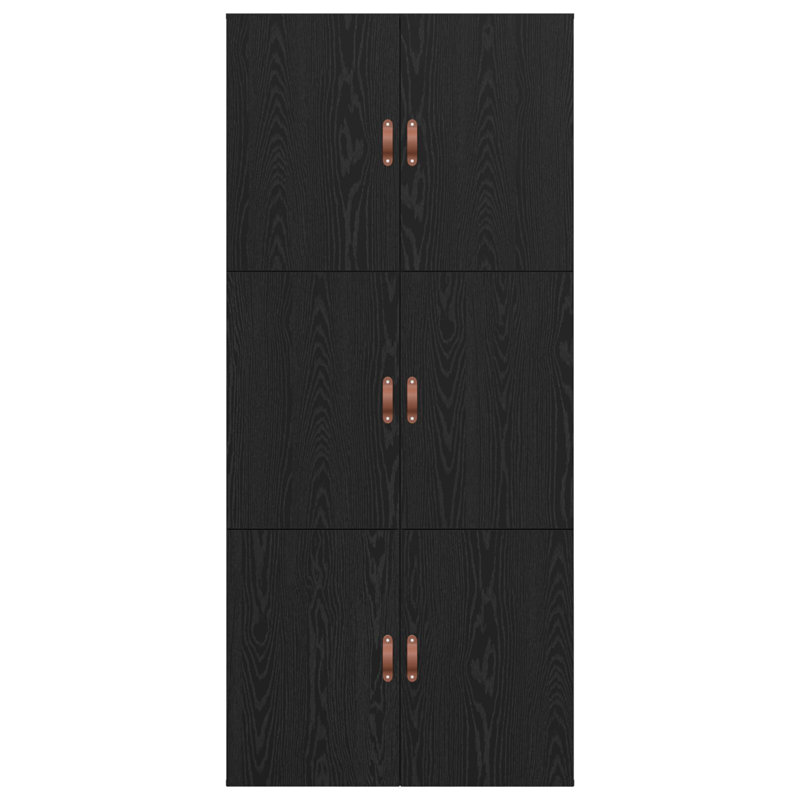 Storage Bed Frame, Black Oak, 90 x 190 cm