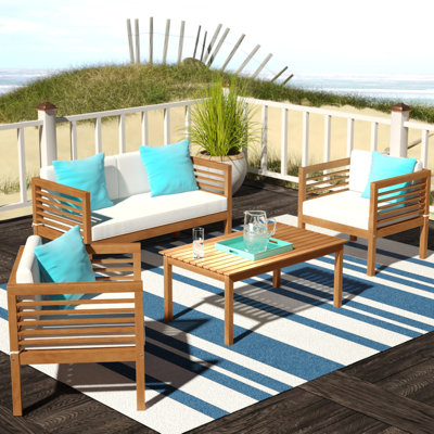 Arlethe 4 Piece Sofa Seating Group with Cushions