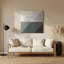 Minimalisme 72, art mural gris en métal-1780804512