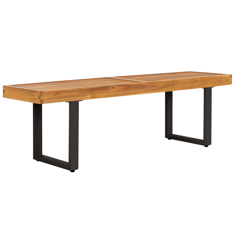 Banc de jardin Daysan, Noir
