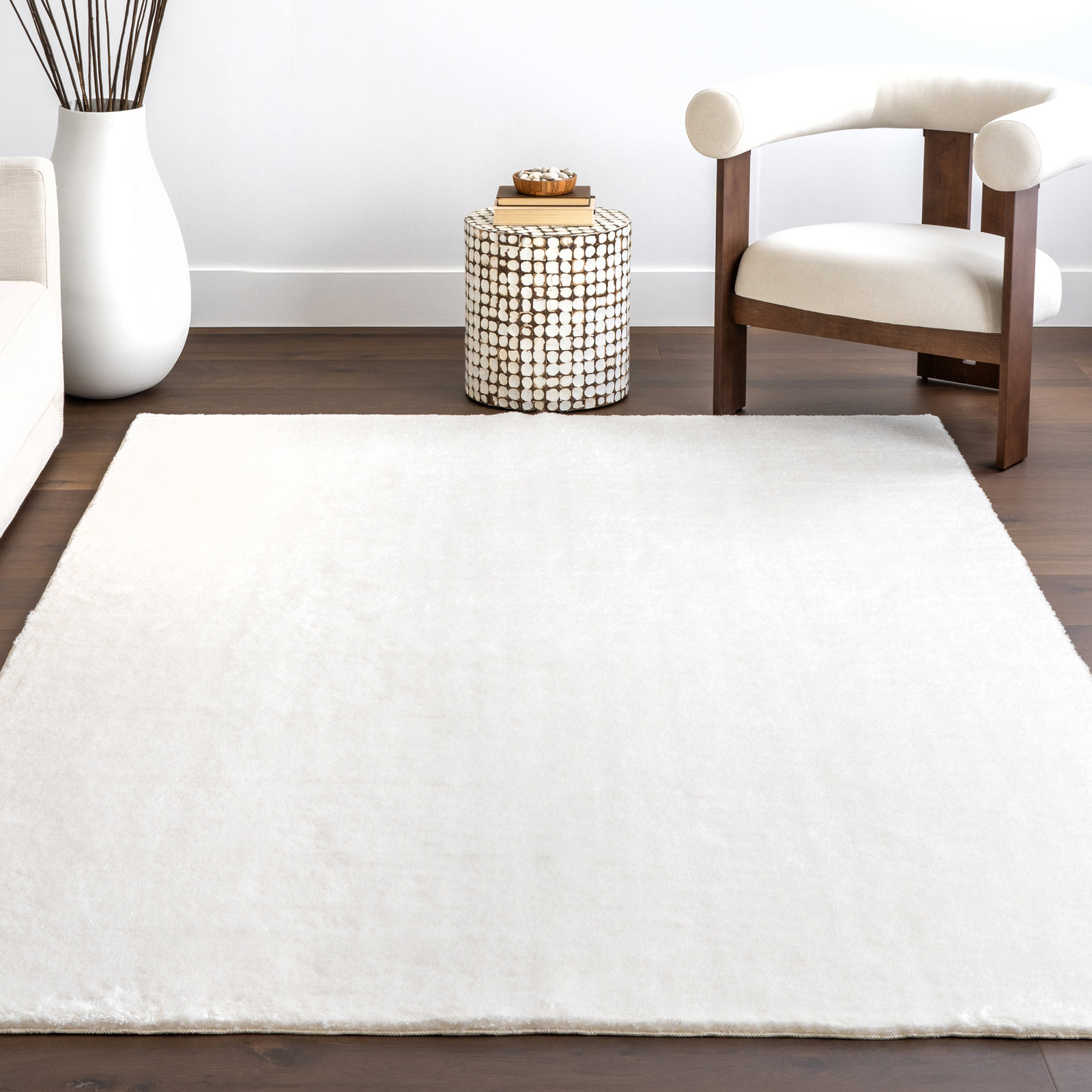 Machine Washable Shag Rug, Rectangle 4' x 6'