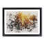 Forest At Sunset Watercolour - Single Picture Frame Print on MDF-56853790-56853791
