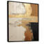 Abstrait abstrait "Beige Gold Road Collage IV", art mural abstrait sur toile-951649976-951649979