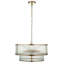 Anesty 5lt Pendant light finished in Ant. Brass