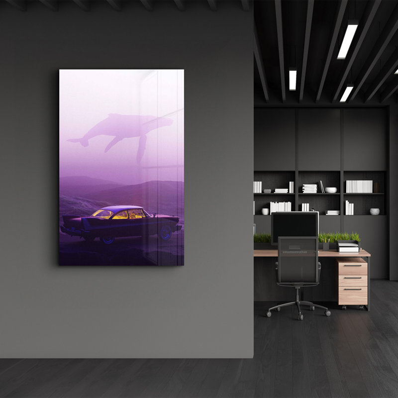 Élégante peinture murale en verre trempé de 13,8 po x 21,7 po | 100% verre trempé, épaisseur: 0,16 pouce | Imprimé UV pour des couleurs éclatantes | Parfait pour la décoration intérieure, le salon et les espaces de bureau