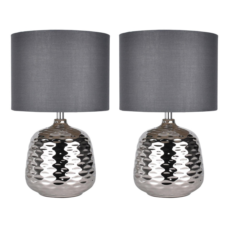 Franziska Ceramic Table Lamp, Grey
